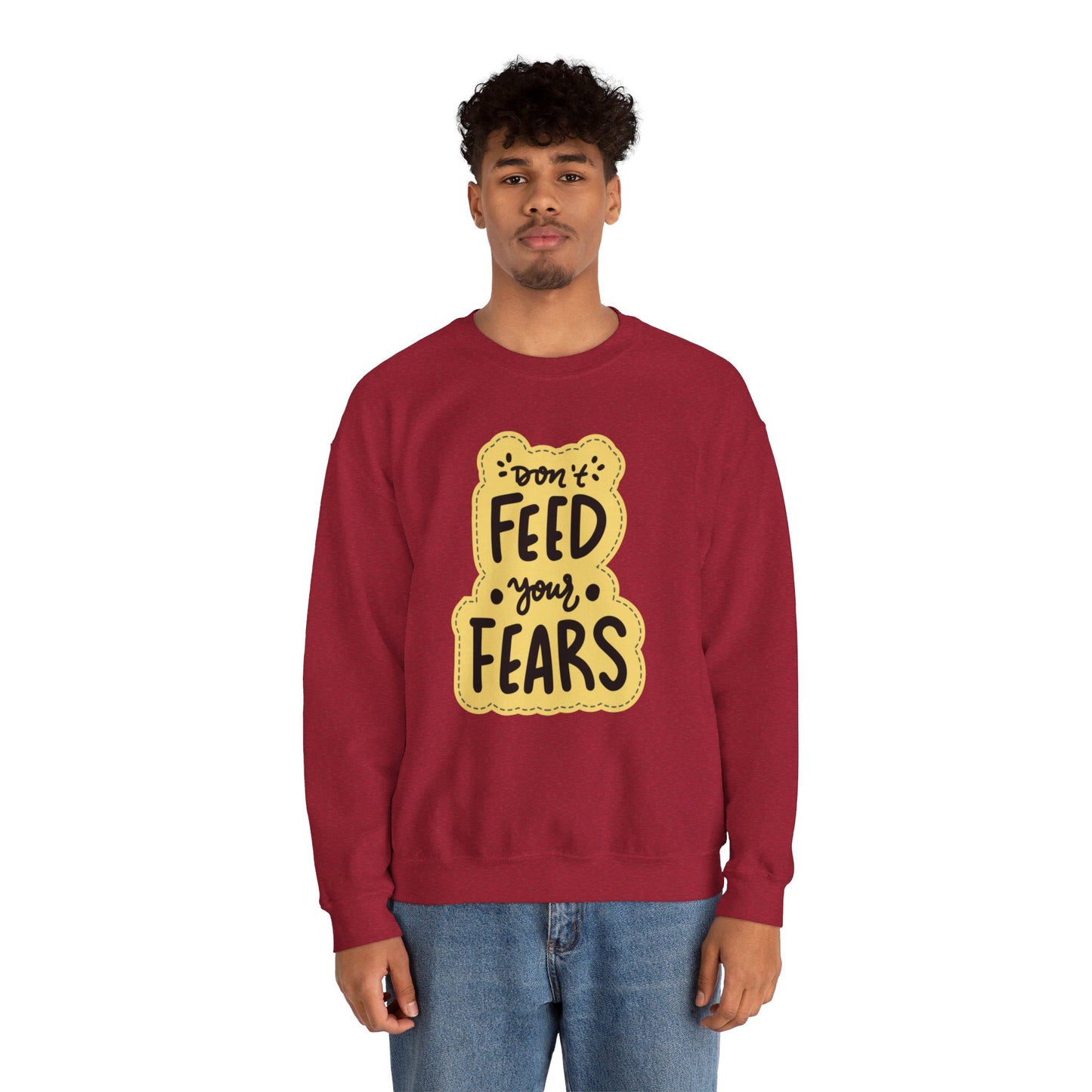 Don’t Feed Fears Unisex Heavy Blend™ Crewneck Sweatshirt