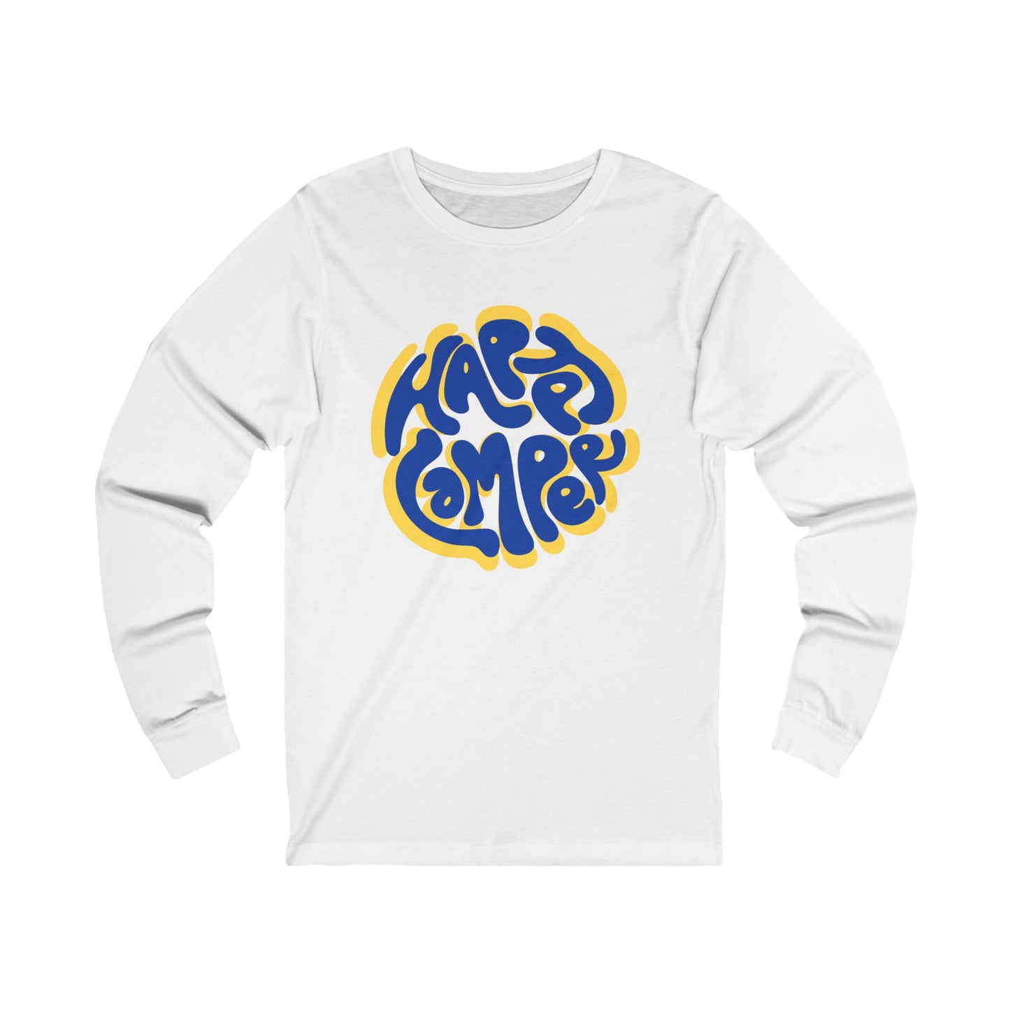 Happy Camper Blue Unisex Jersey Long Sleeve Tee