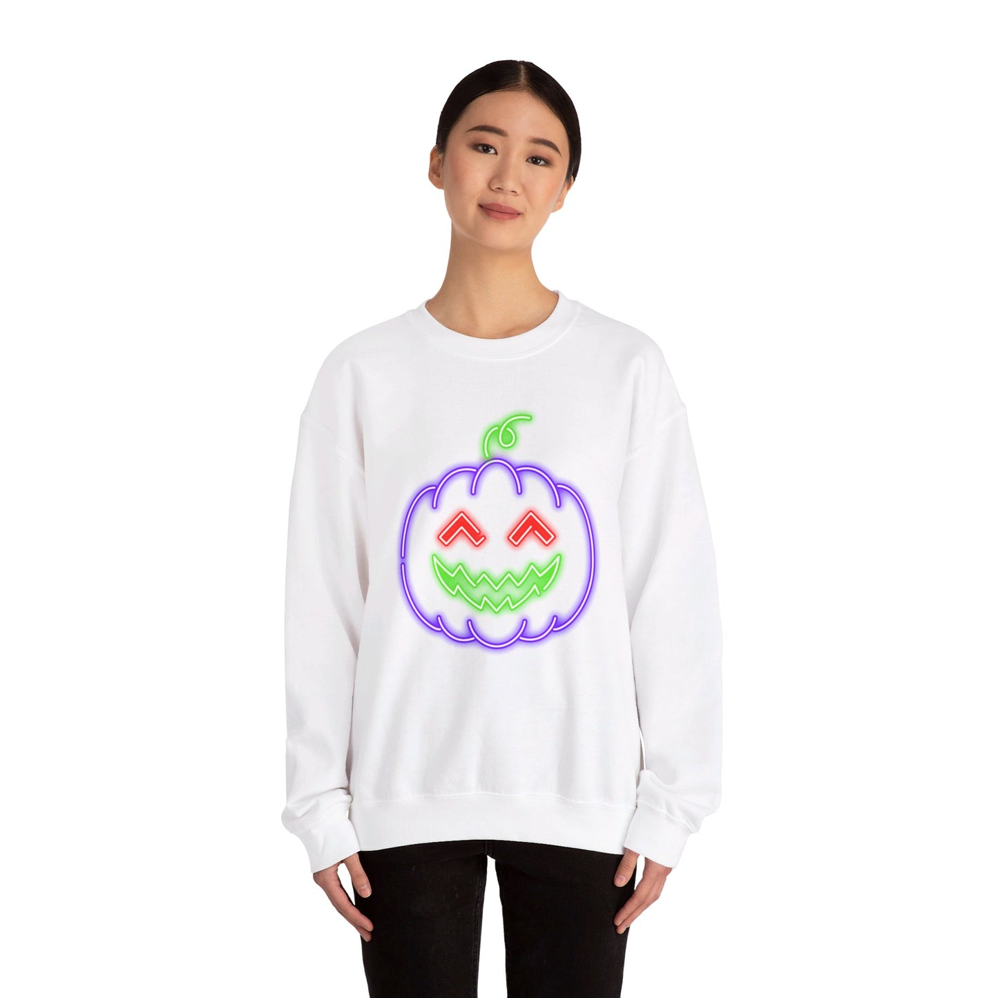 Lit Pumpkin Unisex Heavy Blend™ Crewneck Sweatshirt