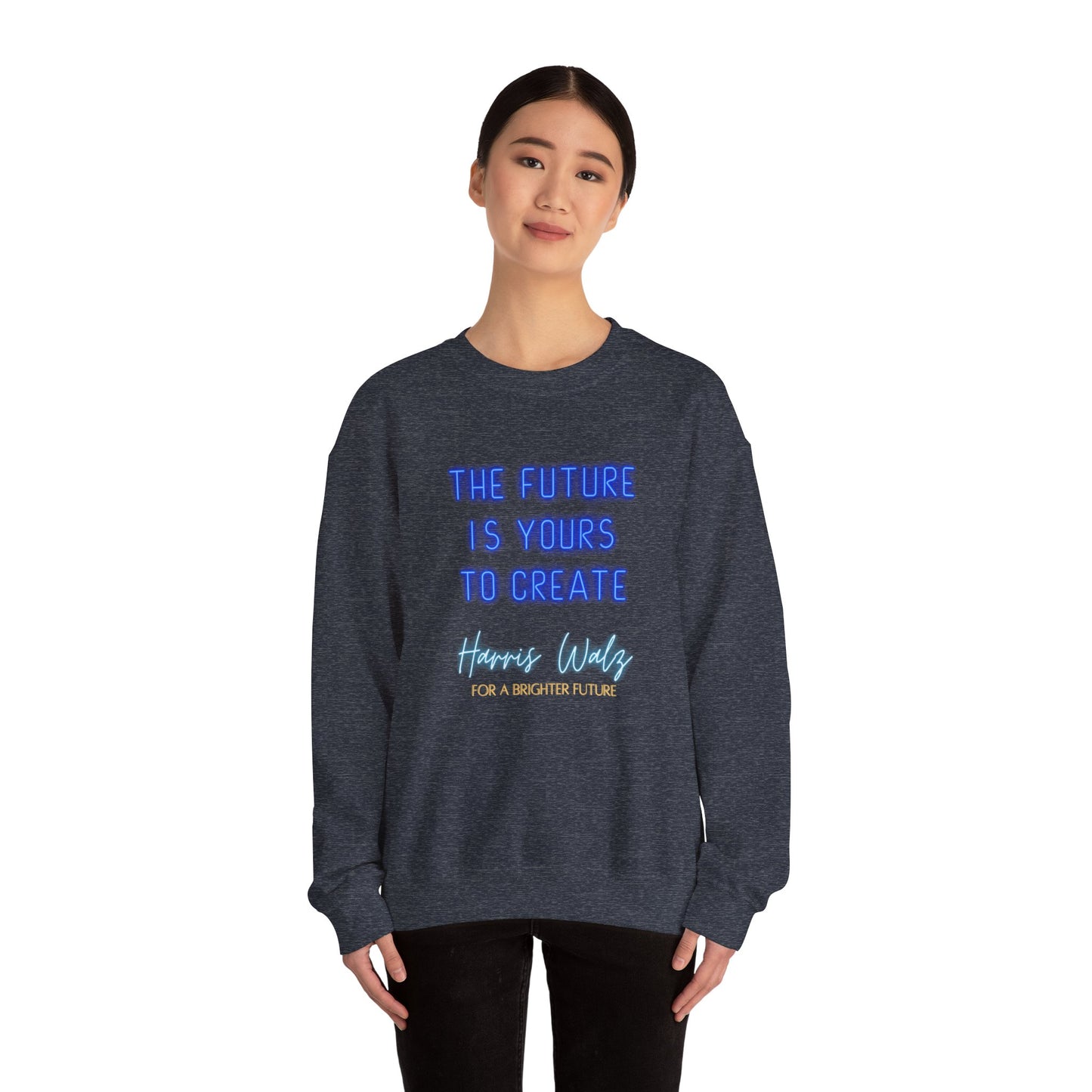 The Future Harris Walz Unisex Heavy Blend™ Crewneck Sweatshirt