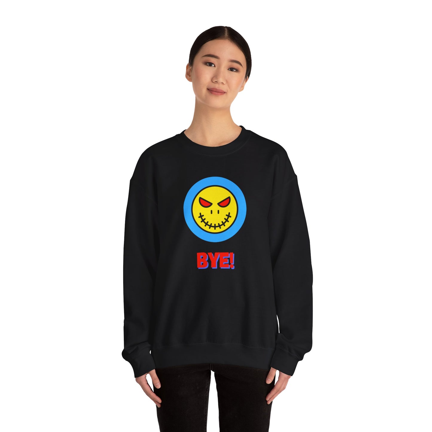 BYE! Unisex Heavy Blend™ Crewneck Sweatshirt