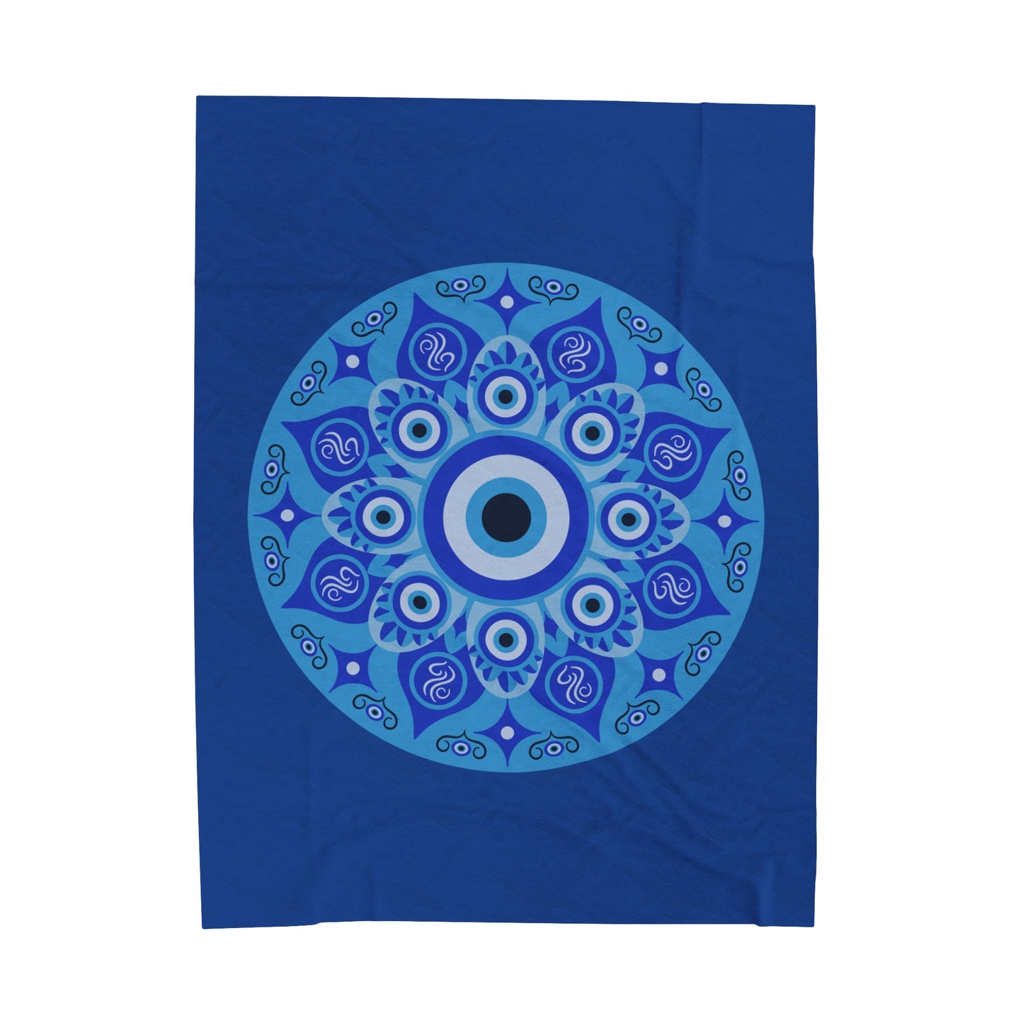 Evil Eye Velveteen Plush Blanket