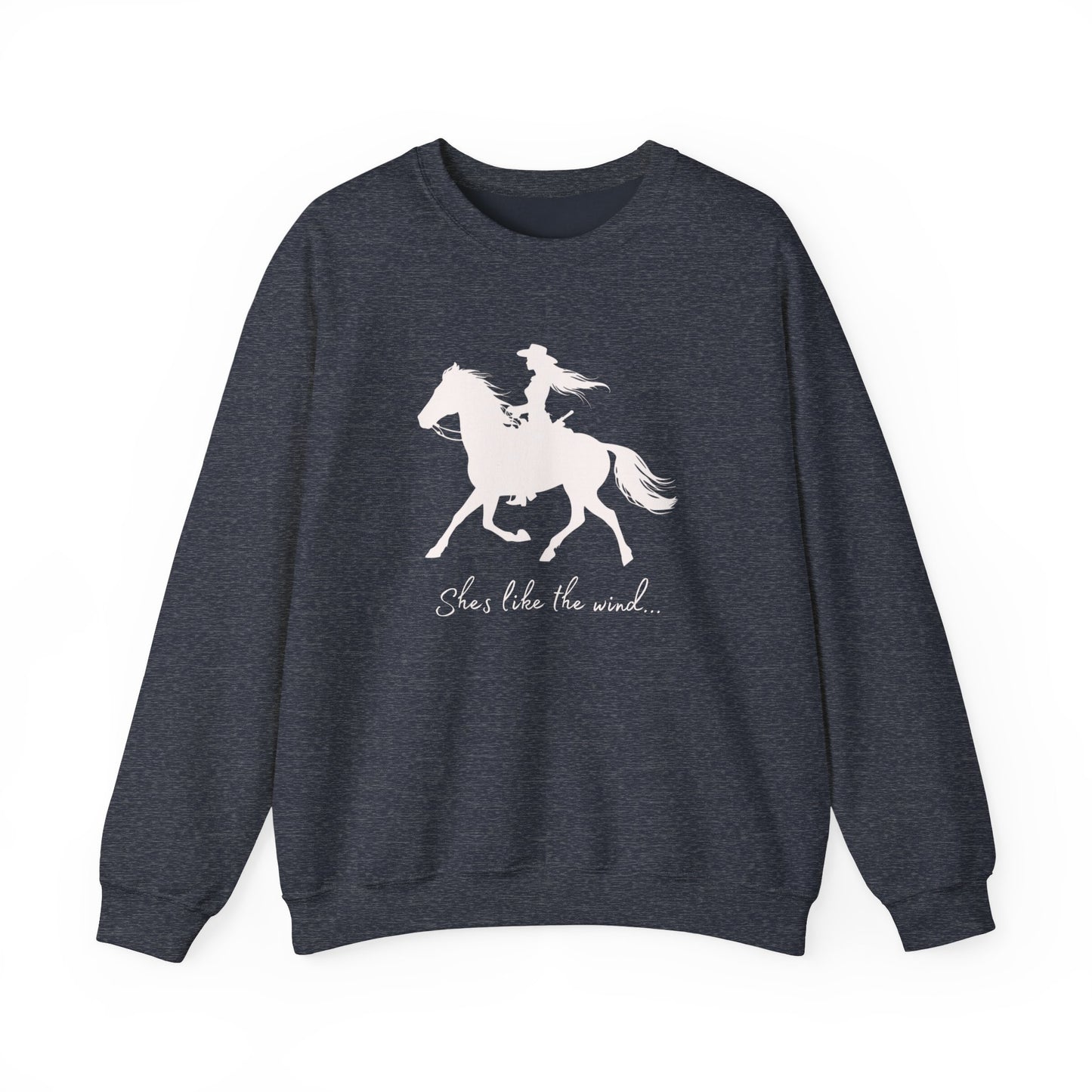 She’s Like the Wind Unisex Heavy Blend™ Crewneck Sweatshirt