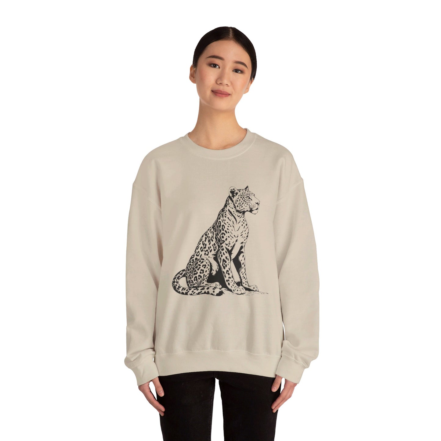 BW Leopard Unisex Heavy Blend™ Crewneck Sweatshirt