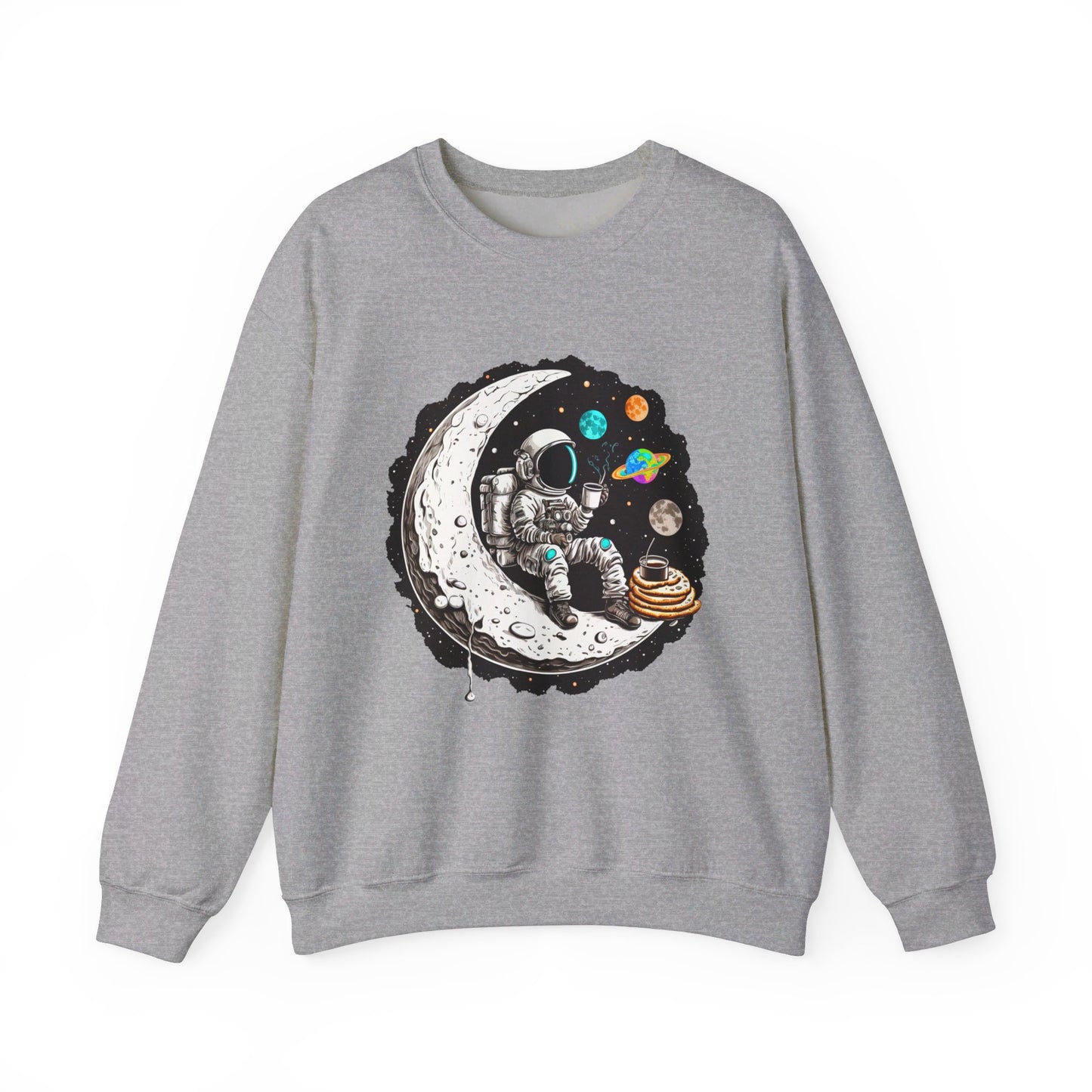 Waffles in Space Unisex Heavy Blend™ Crewneck Sweatshirt