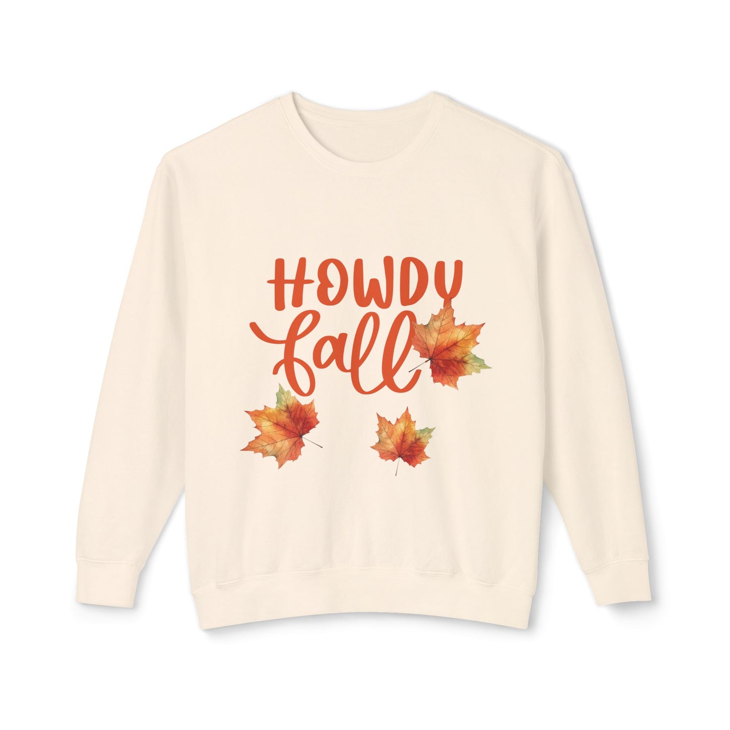 Howdy Fall Unisex Lightweight Crewneck Sweatshirt