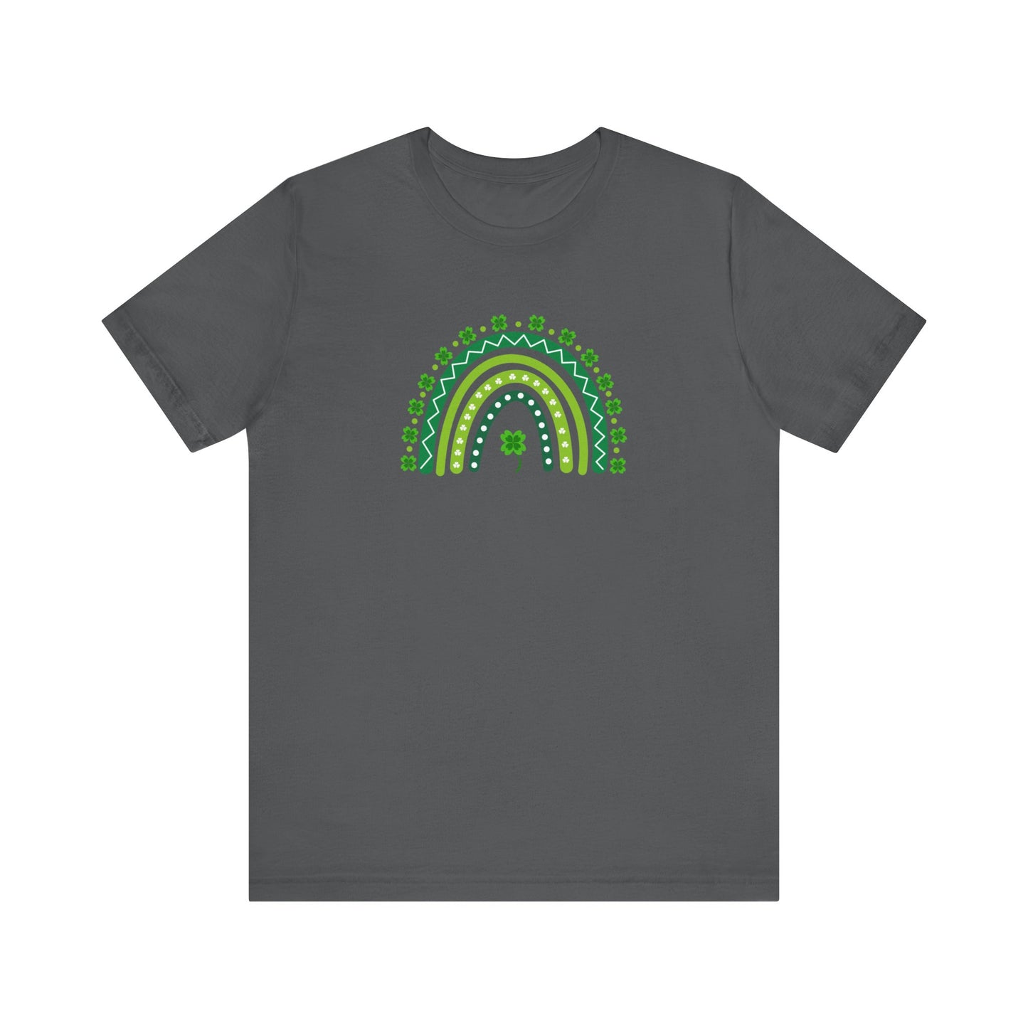 Green Rainbow St Patrick’s Day Unisex Jersey Short Sleeve Tee