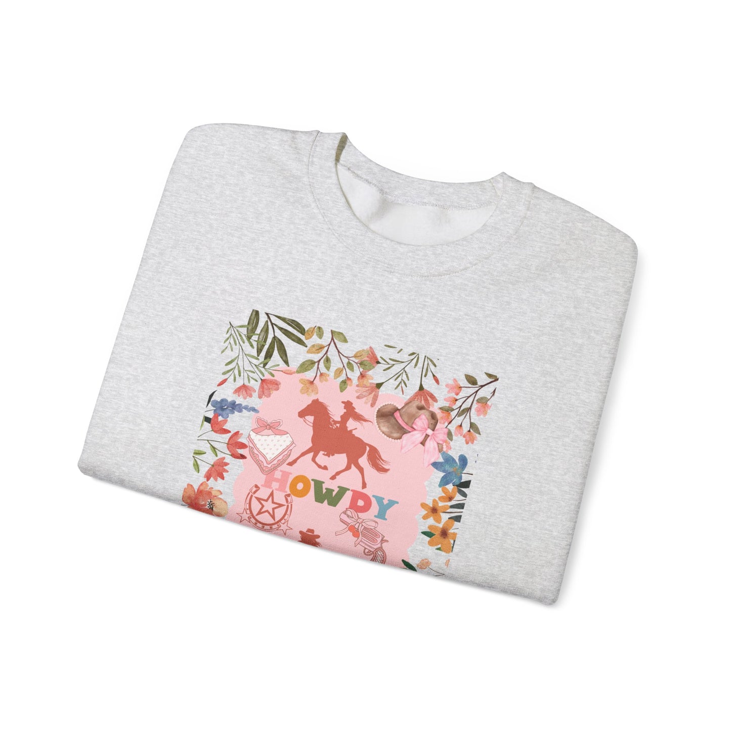 Howdy Floral Unisex Heavy Blend™ Crewneck Sweatshirt