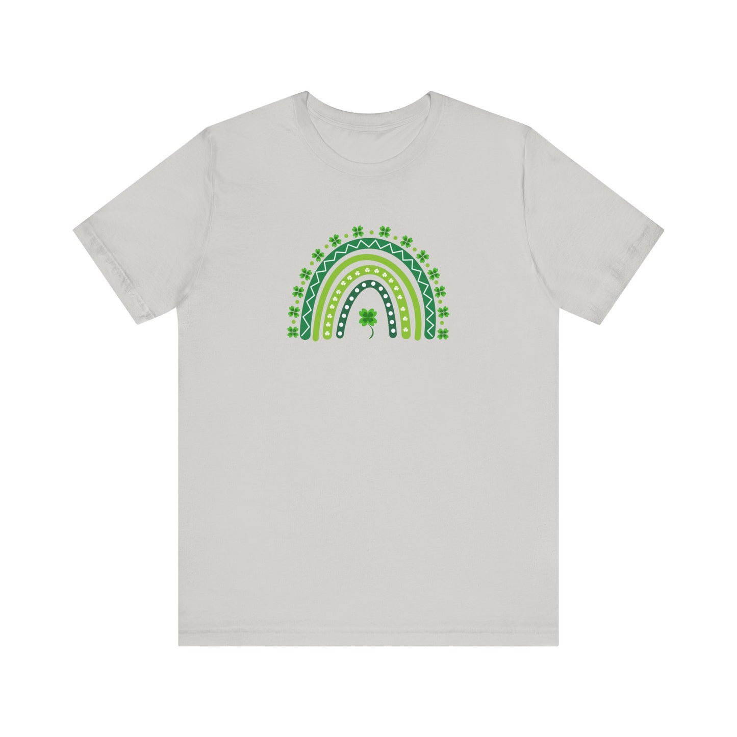 Green Rainbow St Patrick’s Day Unisex Jersey Short Sleeve Tee