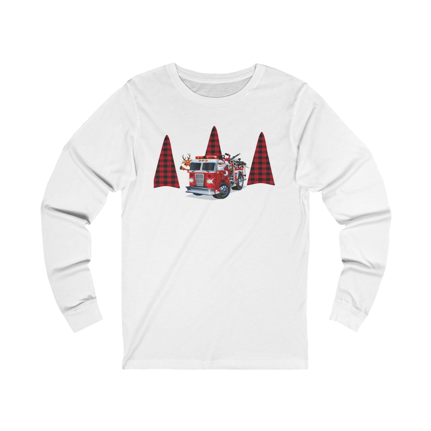 Fireman Christmas Unisex Jersey Long Sleeve Tee