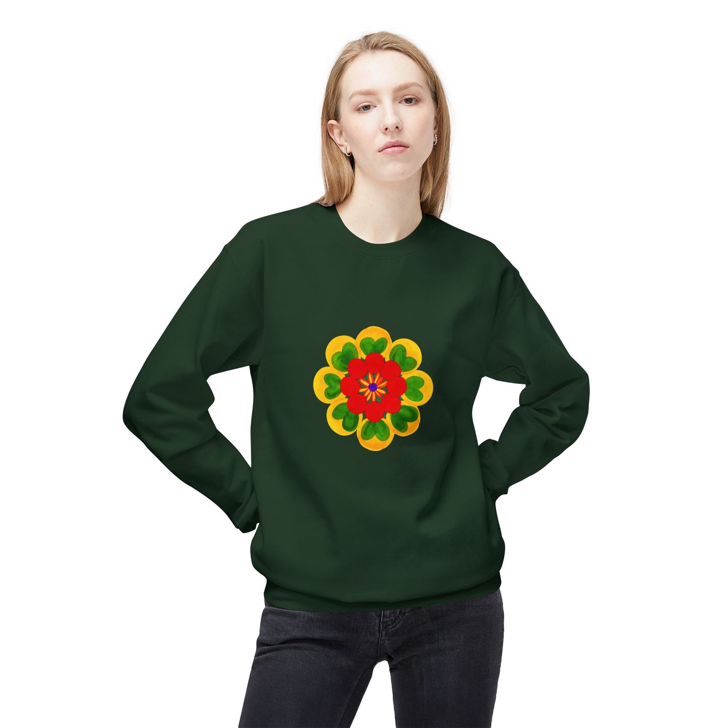 Cactus II Unisex Midweight Softstyle Fleece Crewneck Sweatshirt