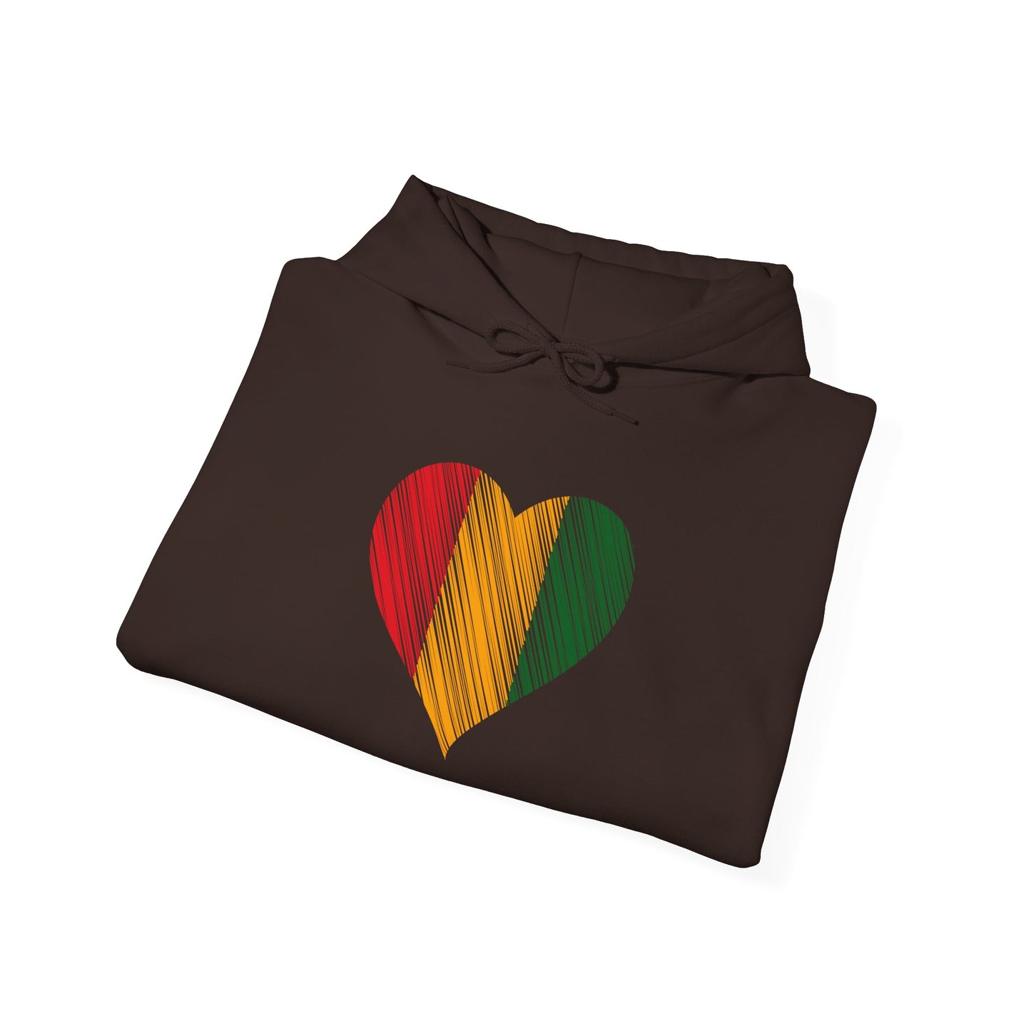 Rasta Heart Unisex Heavy Blend™ Hooded Sweatshirt