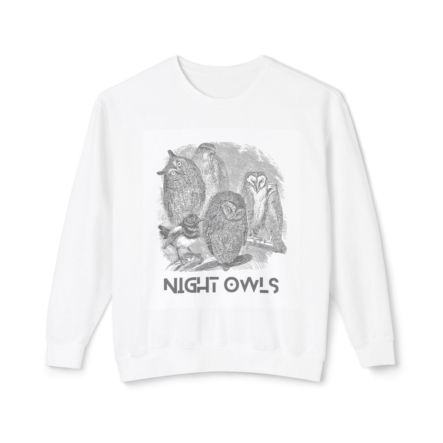 Night Owls Unisex Lightweight Crewneck Sweatshirt