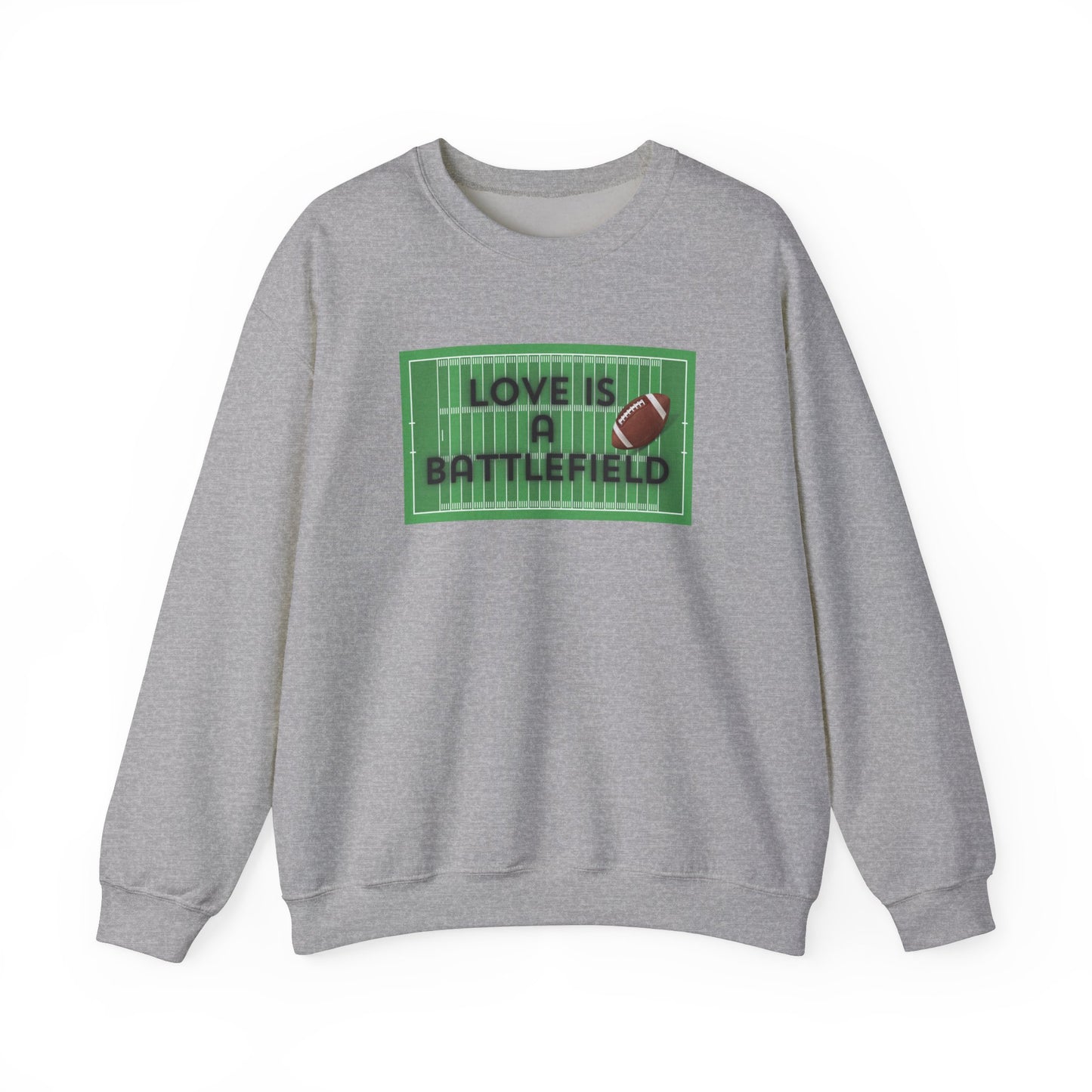 Love is a Battlefield Unisex Heavy Blend™ Crewneck Sweatshirt