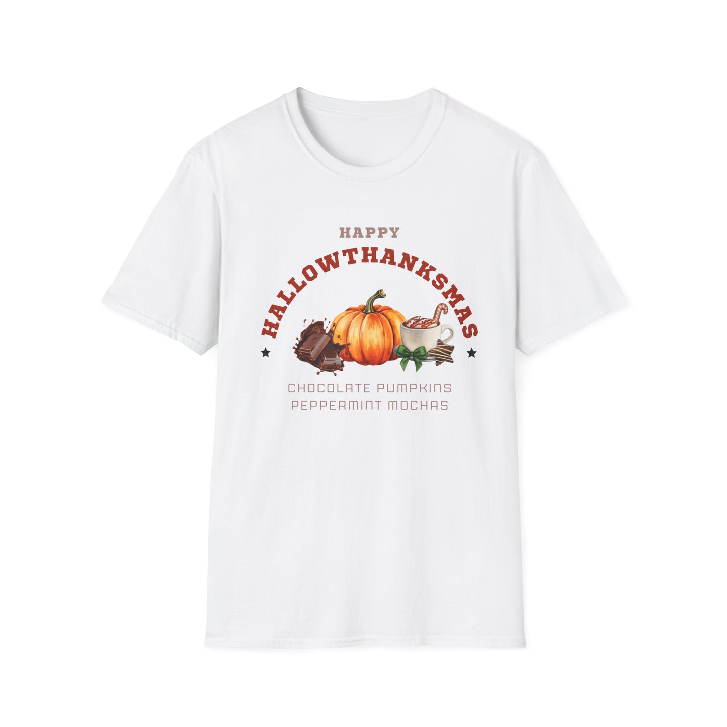 Happy Hallowthanksmas II Unisex Softstyle T-Shirt