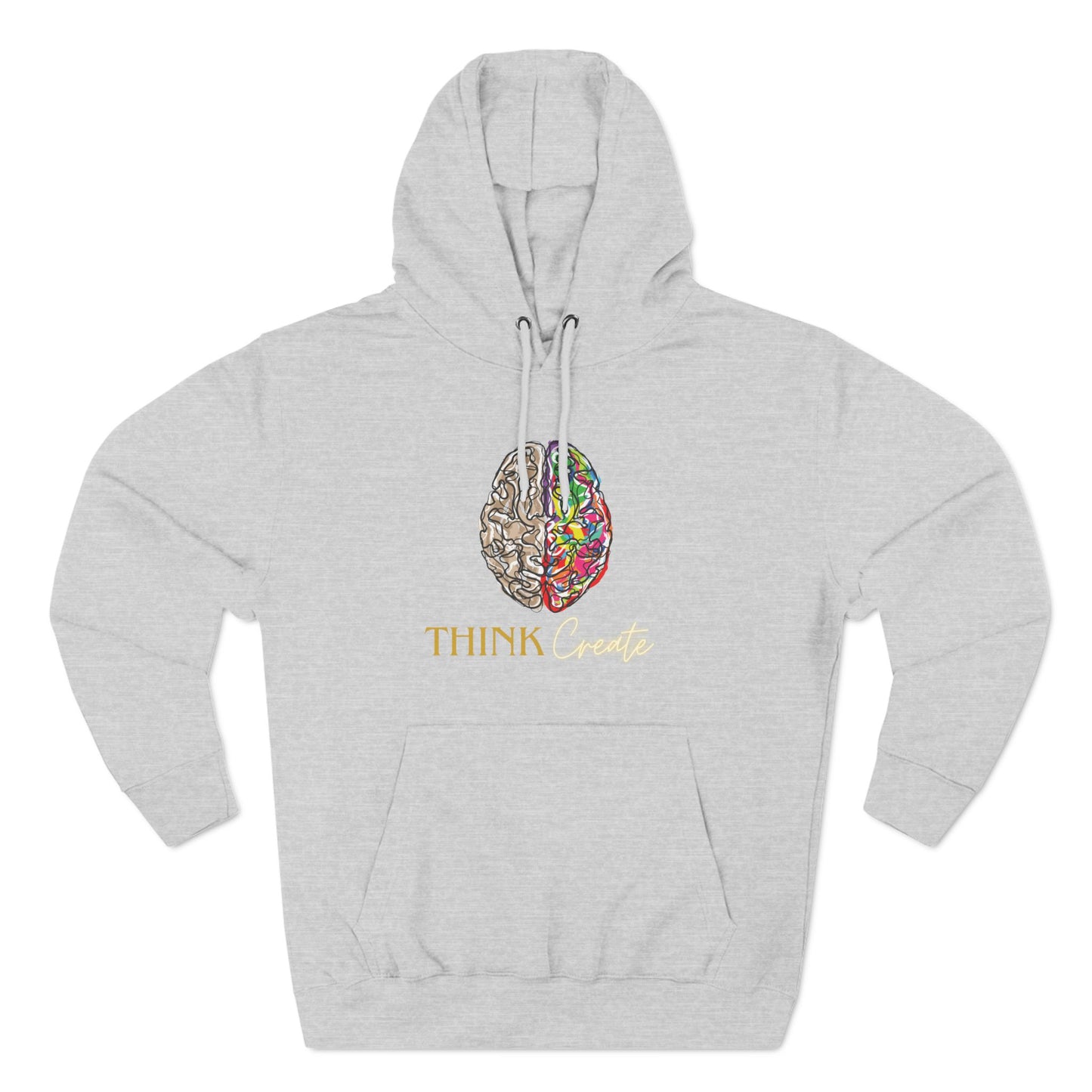 Think Create Three-Panel Fleece Hoodie