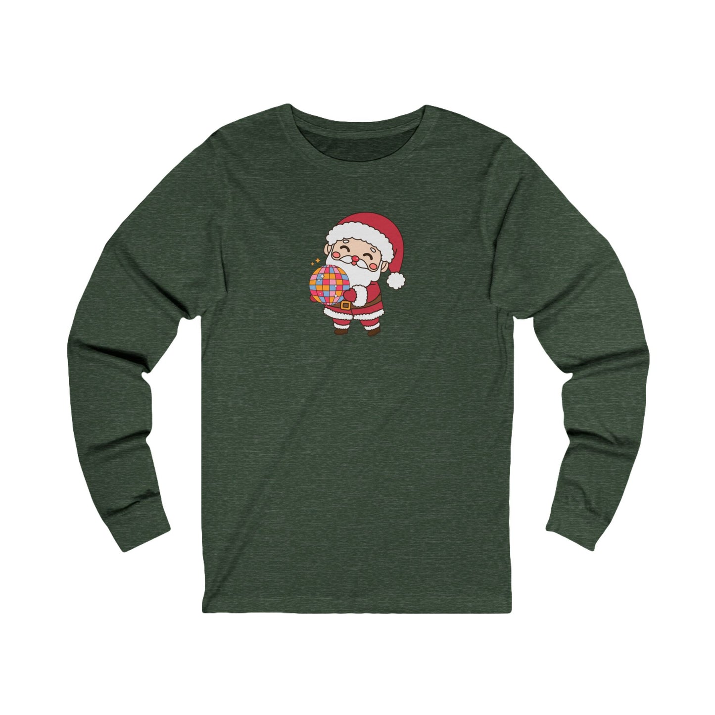 Retro Disco Santa Unisex Jersey Long Sleeve Tee