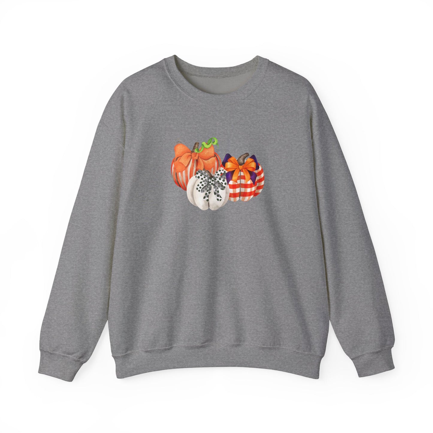 Painted Pumpkins Fall Halloween Thanksgiving Unisex Heavy Blend™ Crewneck Sweatshirt