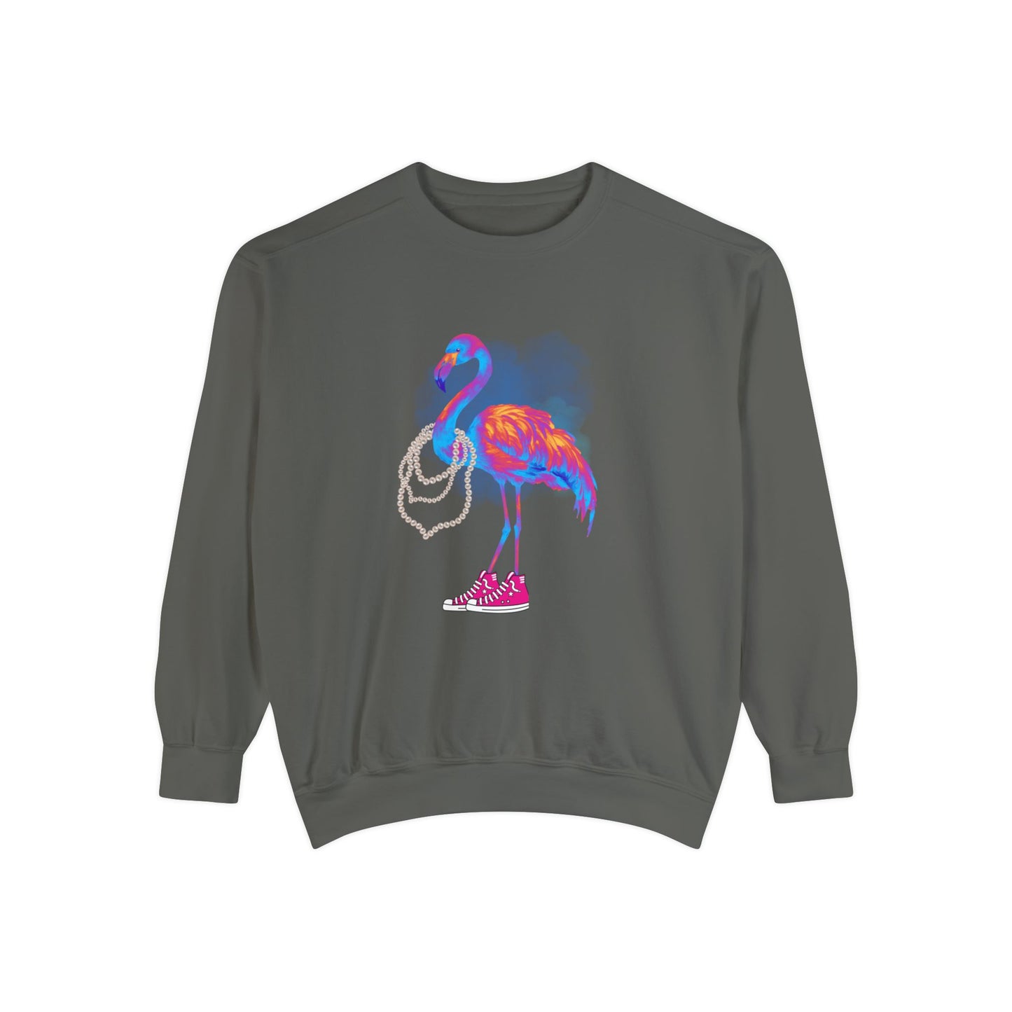 Harris Walz Bright HW Flamingo Unisex Garment-Dyed Sweatshirt