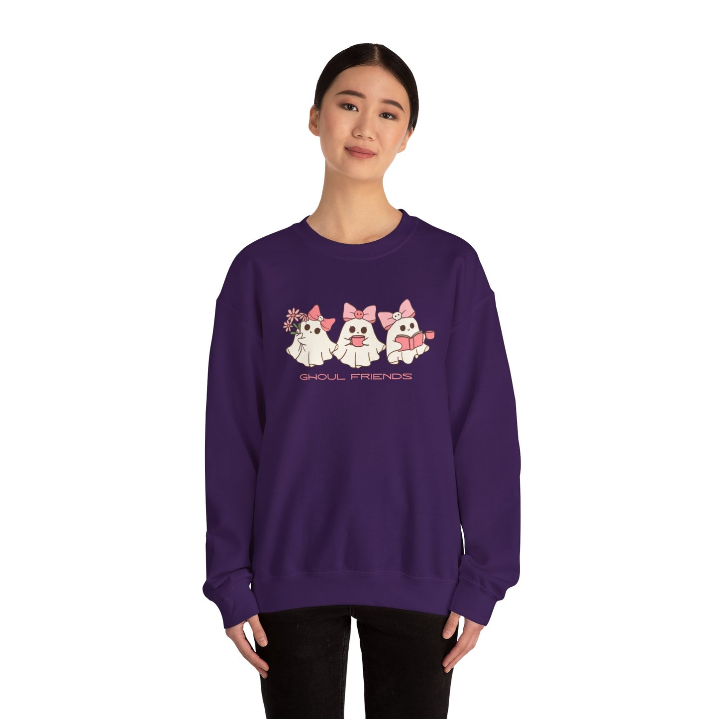 Ghoul Friends Halloween Unisex Heavy Blend™ Crewneck Sweatshirt