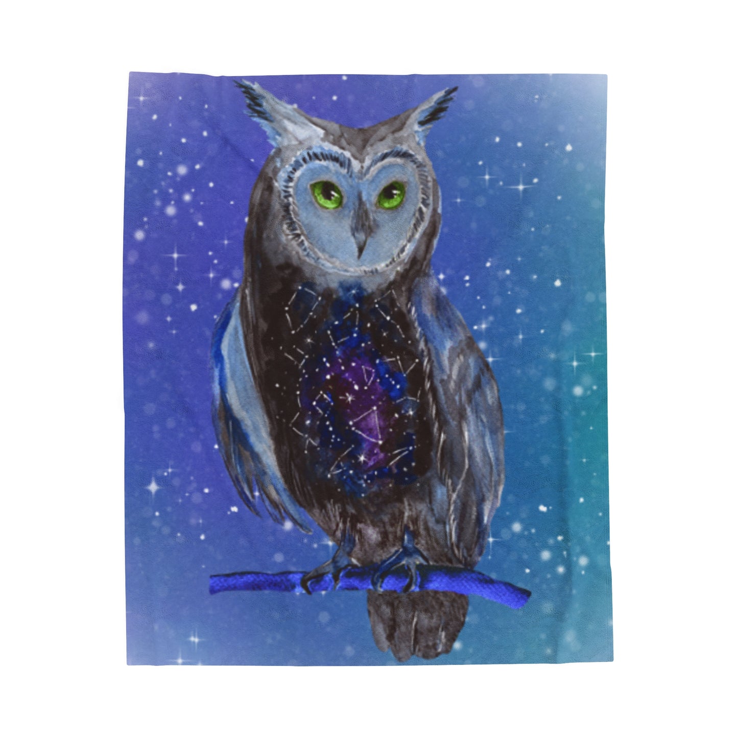 Star Owl Nature Animals Velveteen Plush Blanket