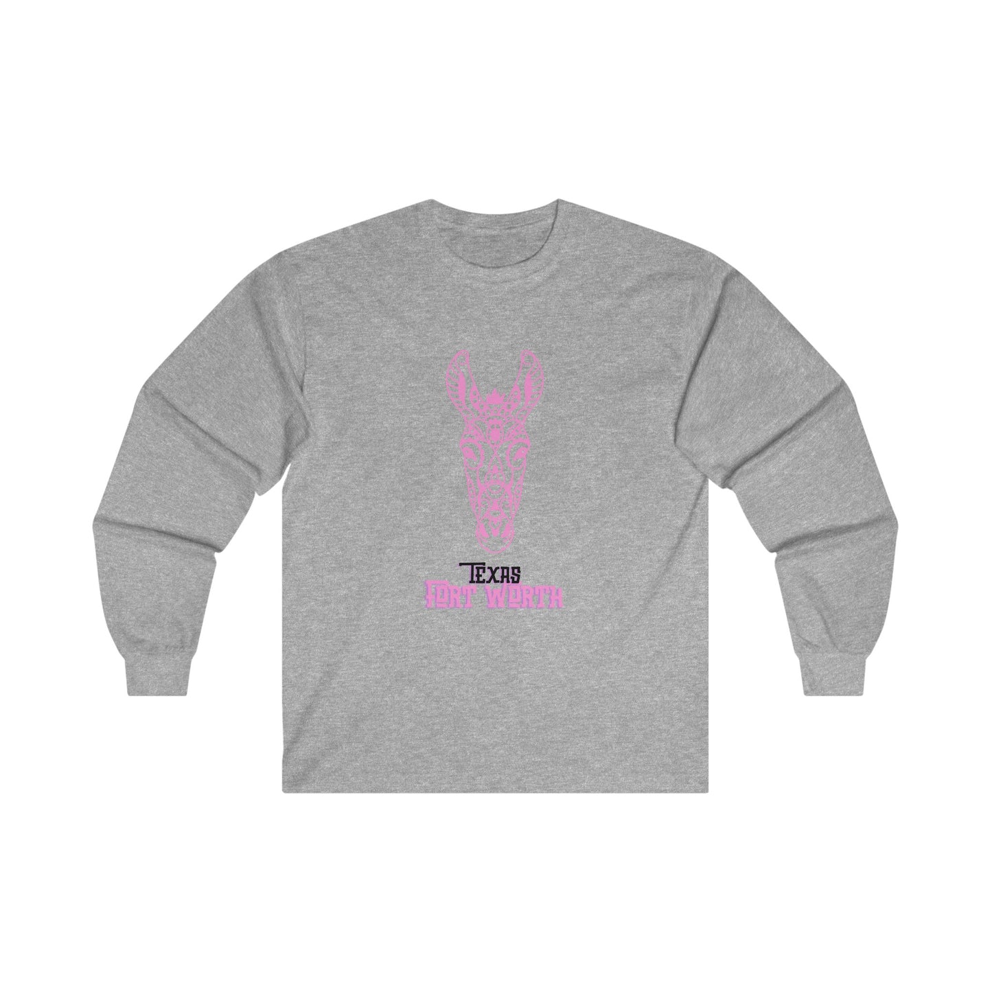 Tx Pink Donkey Unisex Ultra Cotton Long Sleeve Tee