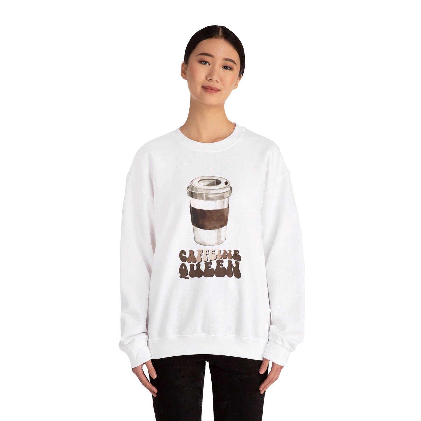 Caffeine Queen Unisex Heavy Blend™ Crewneck Sweatshirt