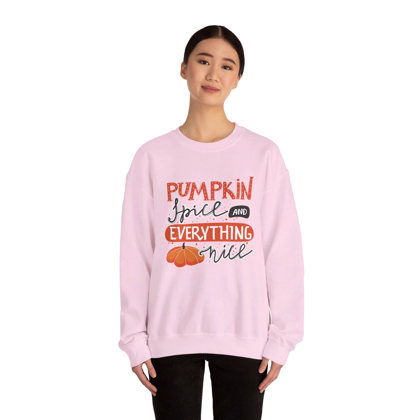 Pumpkin Spice & Everything Nice Unisex Heavy Blend™ Crewneck Sweatshirt