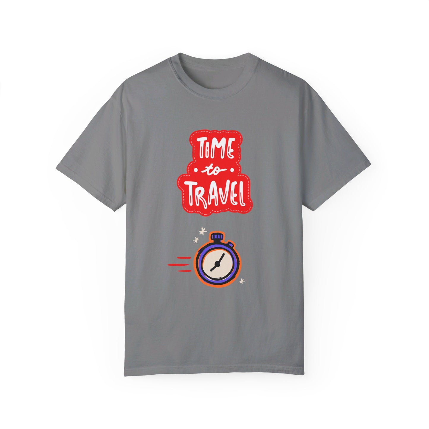 Time to Travel Unisex Garment-Dyed T-shirt