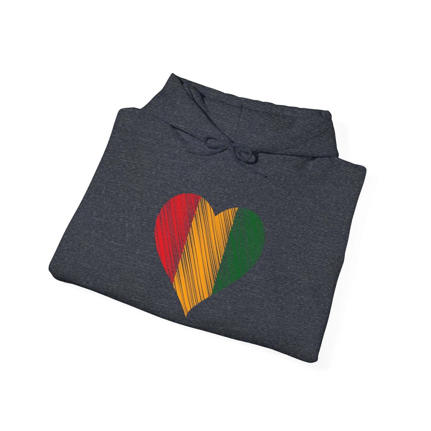 Rasta Heart Unisex Heavy Blend™ Hooded Sweatshirt