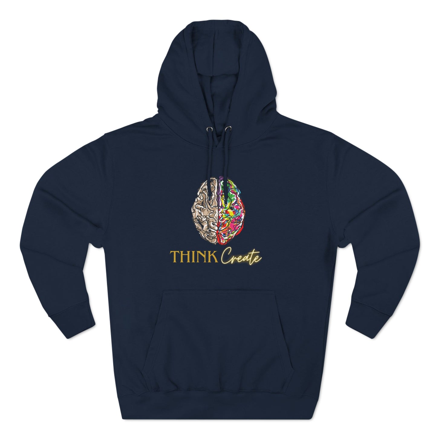 Think Create Three-Panel Fleece Hoodie