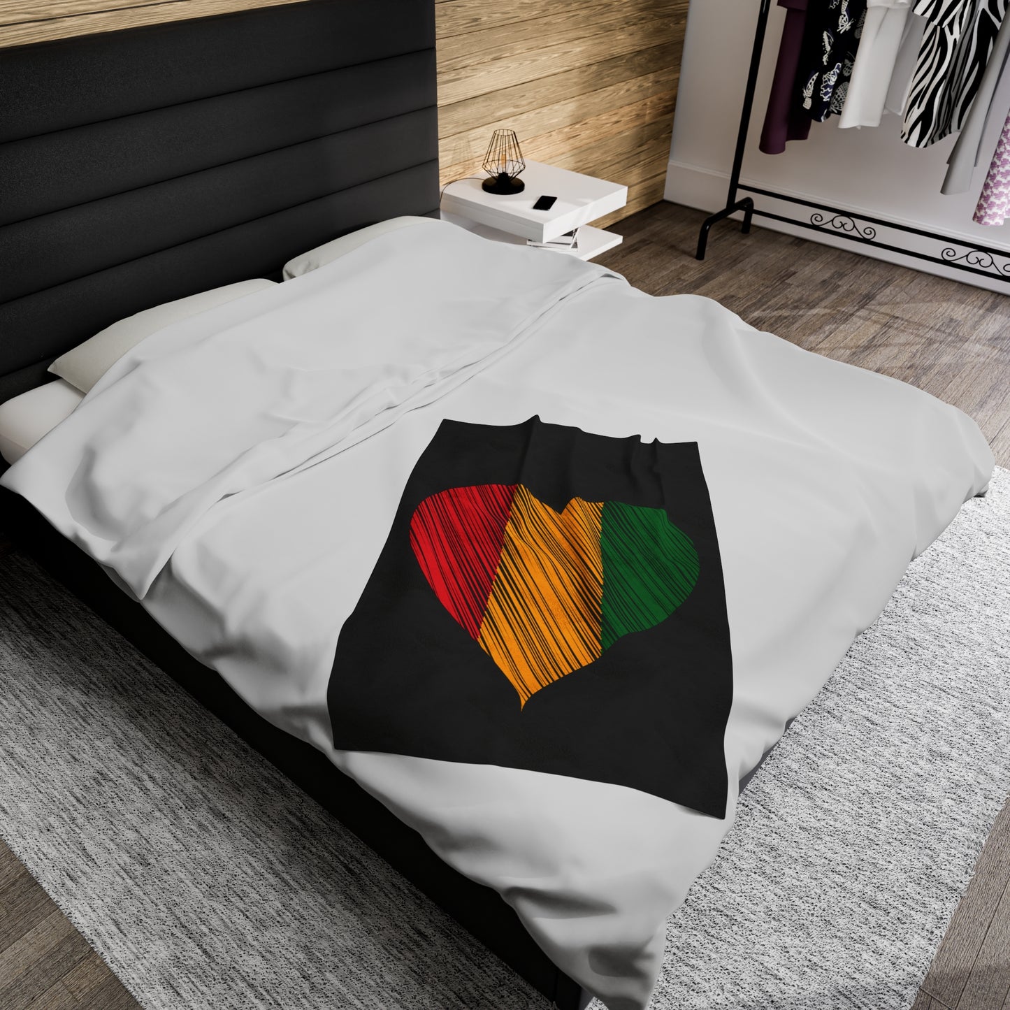 Rasta Love Velveteen Plush Blanket