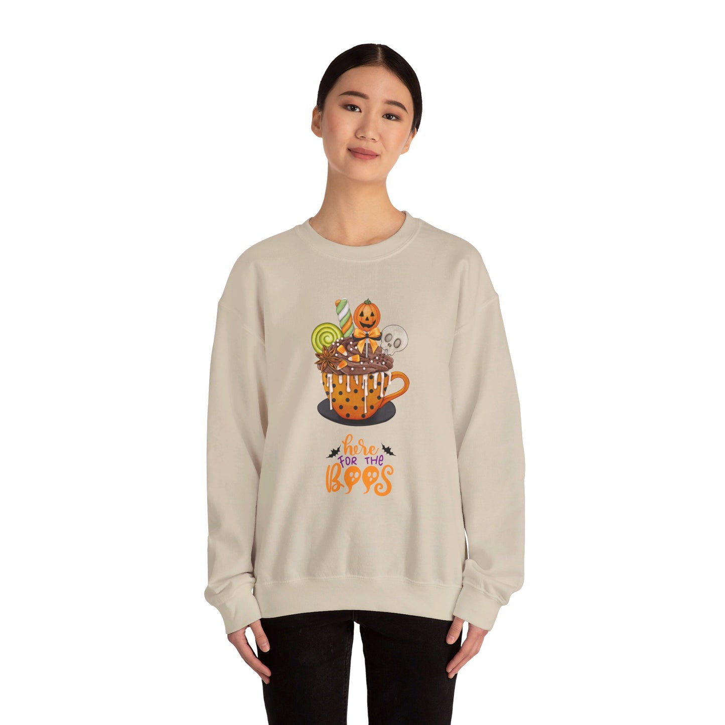 Here for the Boos Unisex Heavy Blend™ Crewneck Sweatshirt