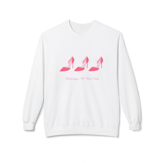 Wednesday Pink Unisex Midweight Softstyle Fleece Crewneck Sweatshirt