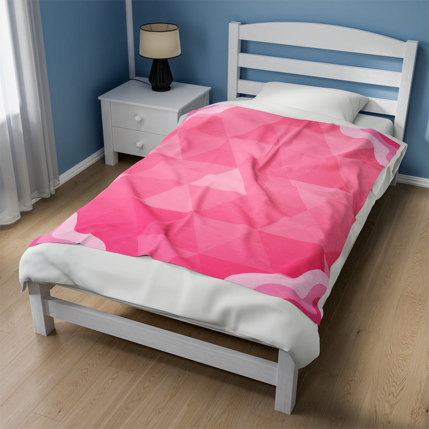 Pink Diamond Velveteen Plush Blanket