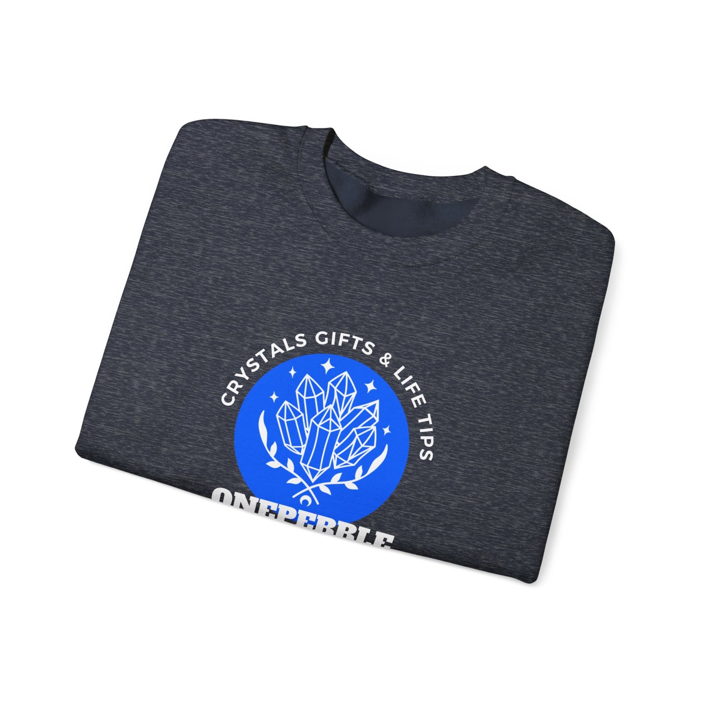 One Pebble Logostyle Unisex Heavy Blend™ Crewneck Sweatshirt