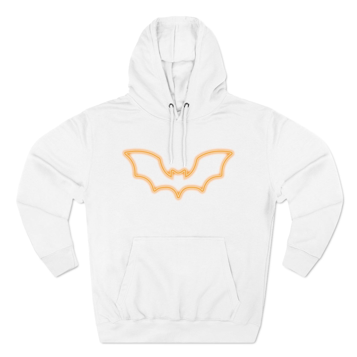 Neon Bat Three-Panel Fleece Hoodie