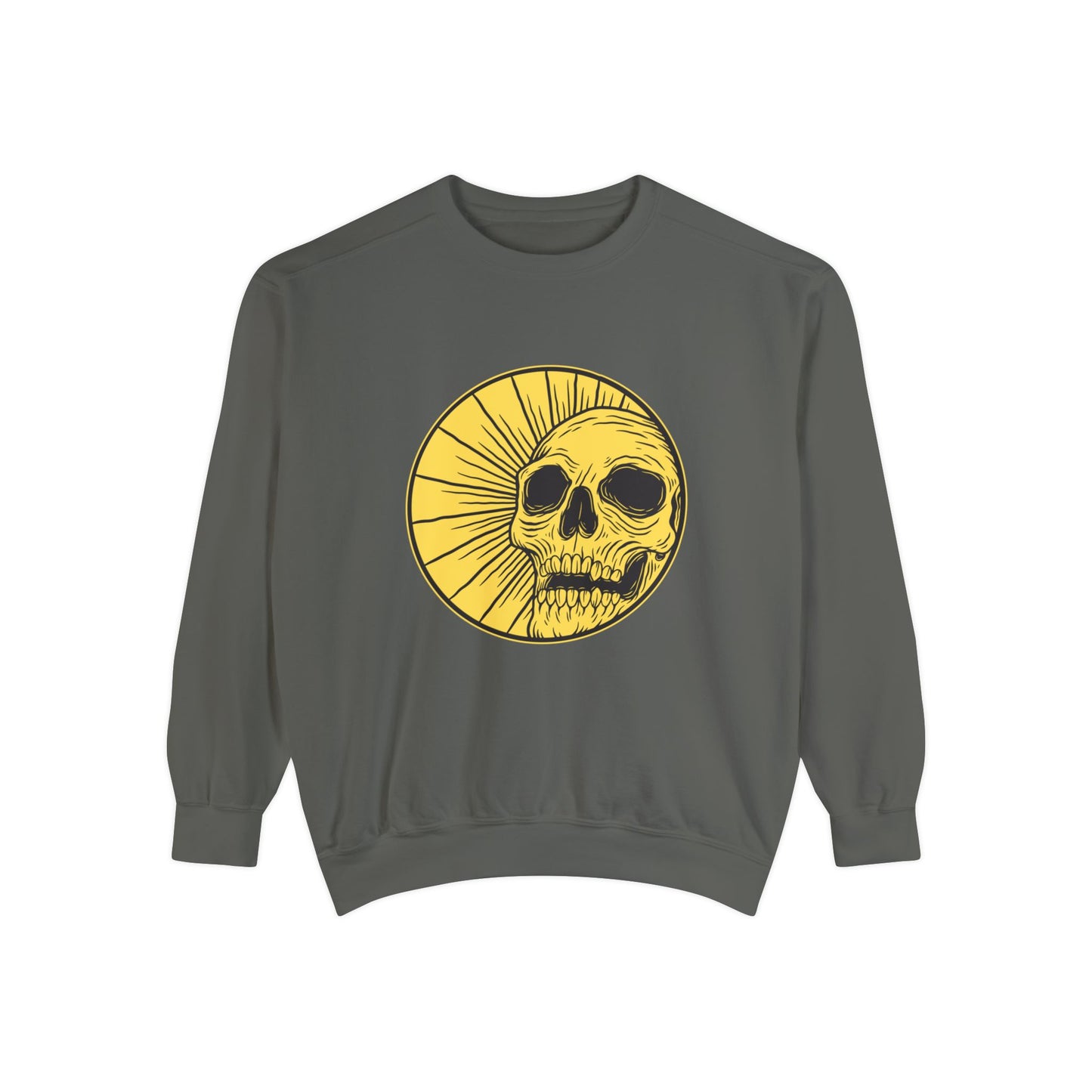 Sonshine Skull Unisex Garment-Dyed Sweatshirt