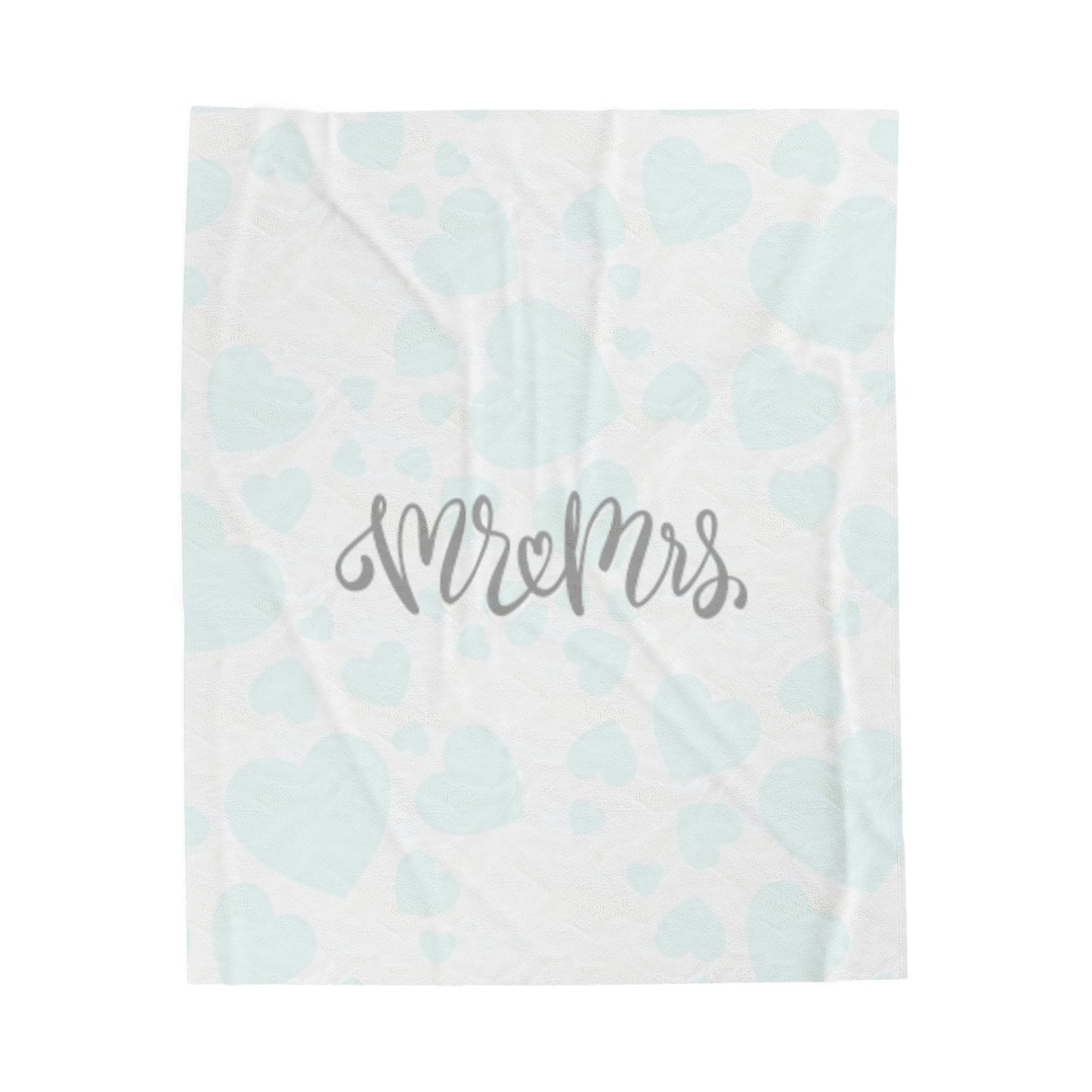 Mr & Mrs Velveteen Plush Blanket