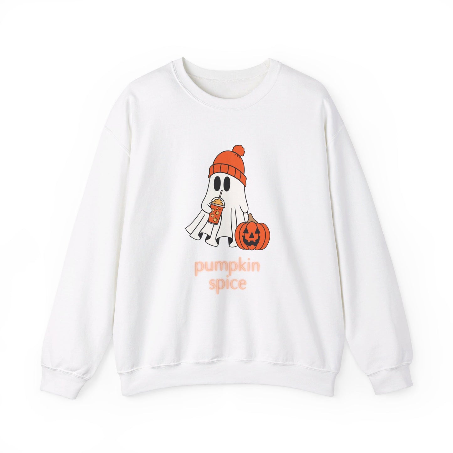 Pumpkin Spice Ghost Unisex Heavy Blend™ Crewneck Sweatshirt