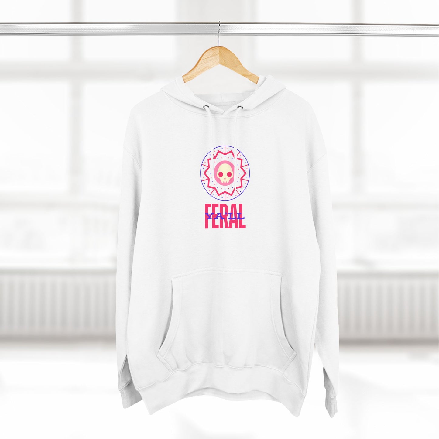 Feral Three-Panel Fleece Hoodie