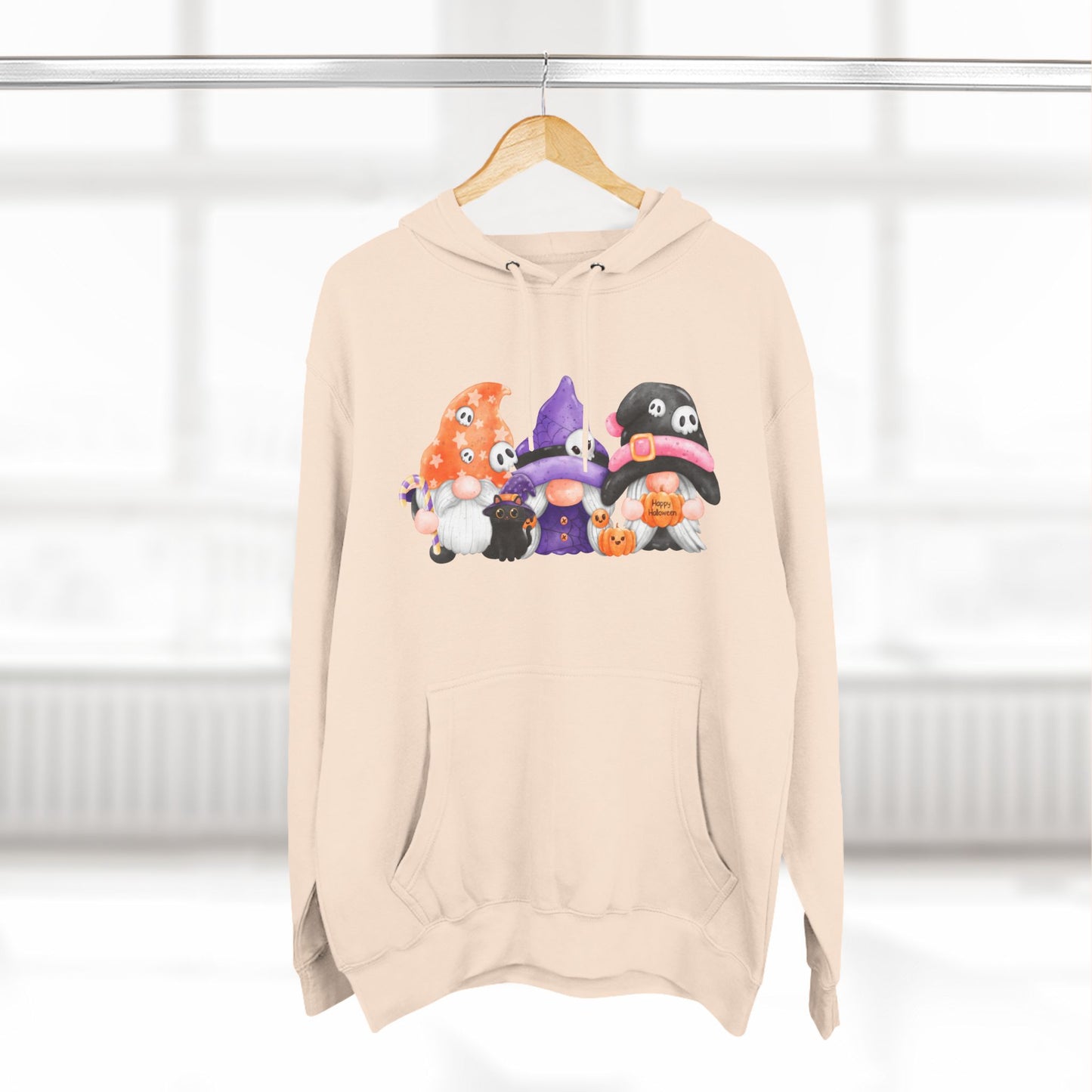 Hallow Gnomies Three-Panel Fleece Hoodie