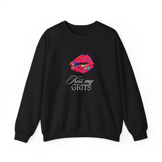 Kiss My Grits Unisex Heavy Blend™ Crewneck Sweatshirt