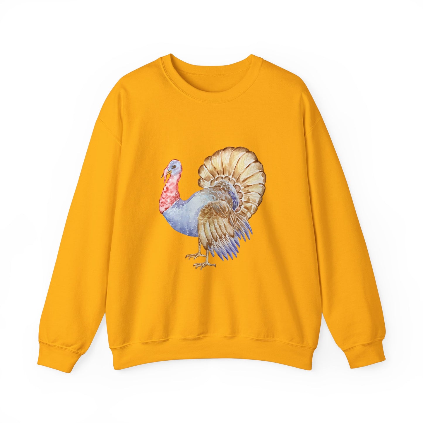 Watercolor Turkey Unisex Heavy Blend™ Crewneck Sweatshirt