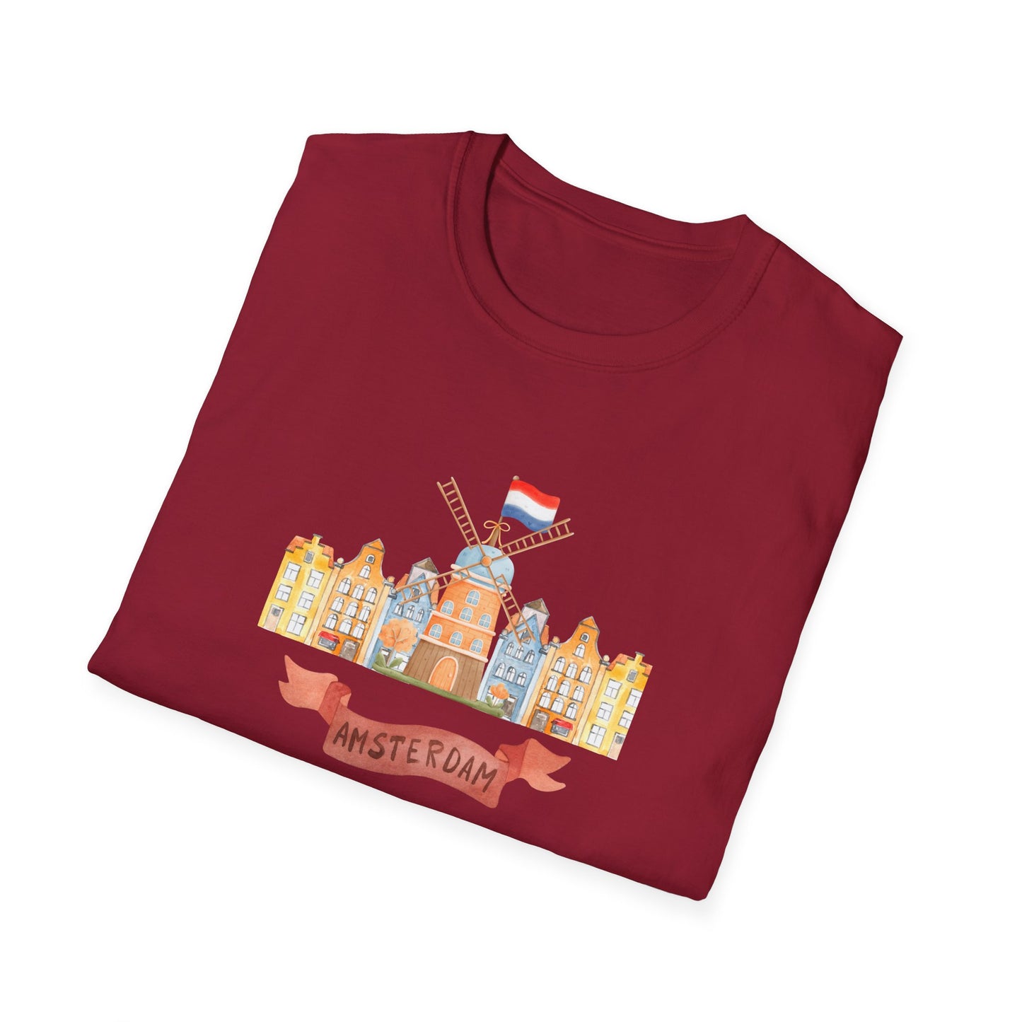 Amsterdam Architecture Unisex Softstyle T-Shirt