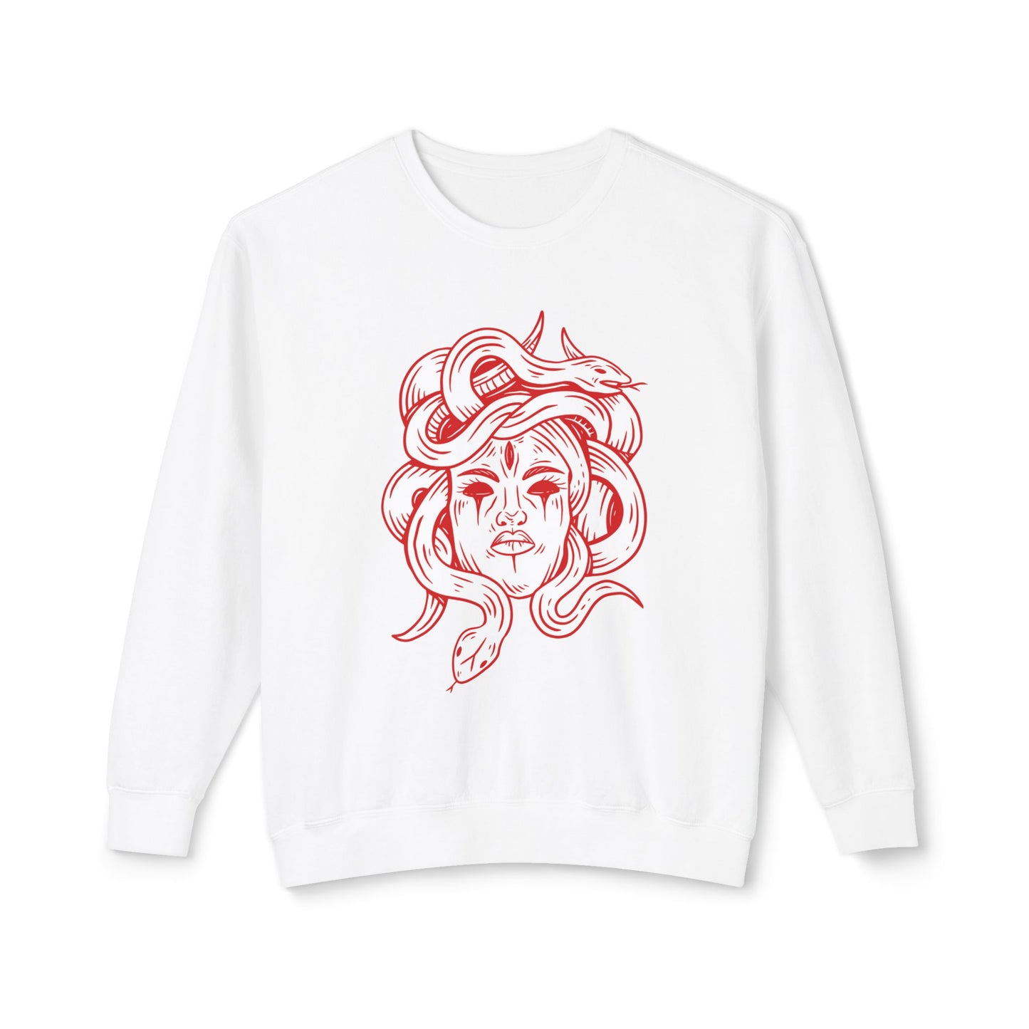 Medusa Unisex Lightweight Crewneck Sweatshirt