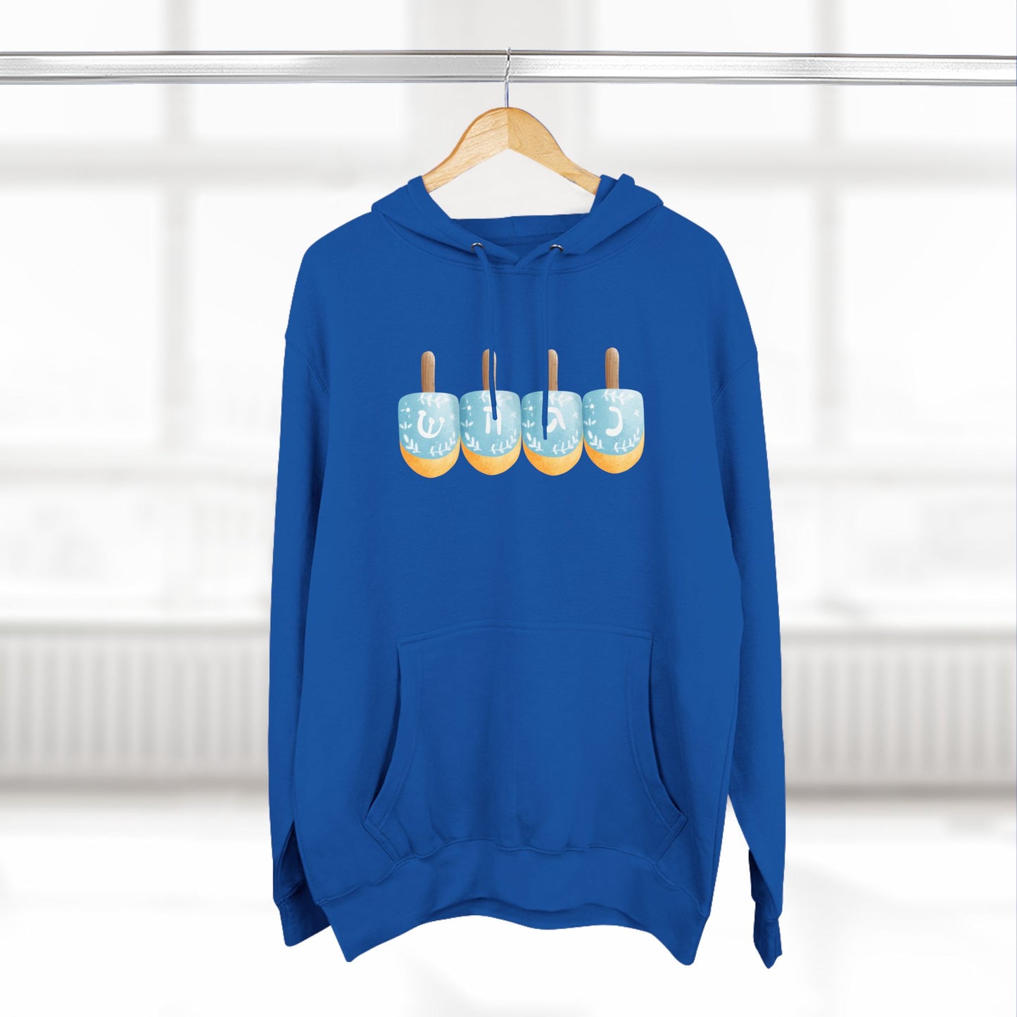 Dreidel Three-Panel Fleece Hoodie