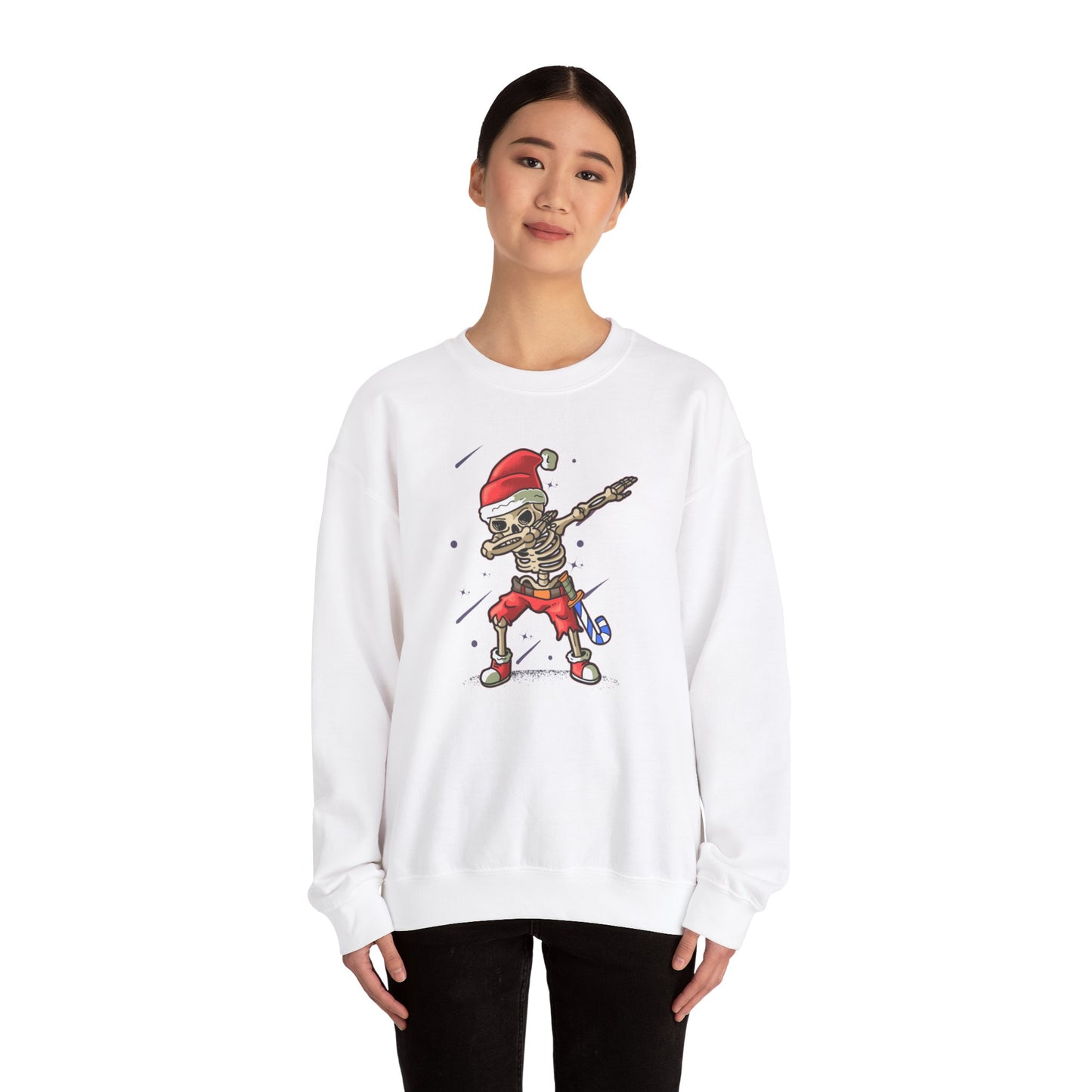 Skelly Dabbin Santa Unisex Heavy Blend™ Crewneck Sweatshirt