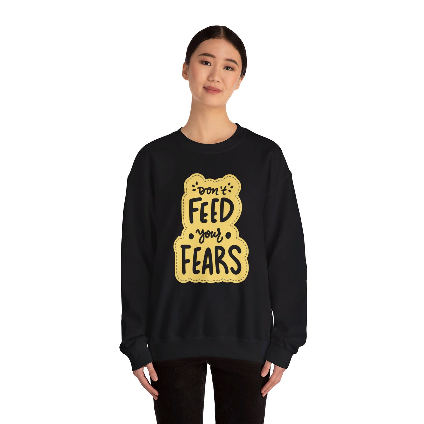 Don’t Feed Fears Unisex Heavy Blend™ Crewneck Sweatshirt