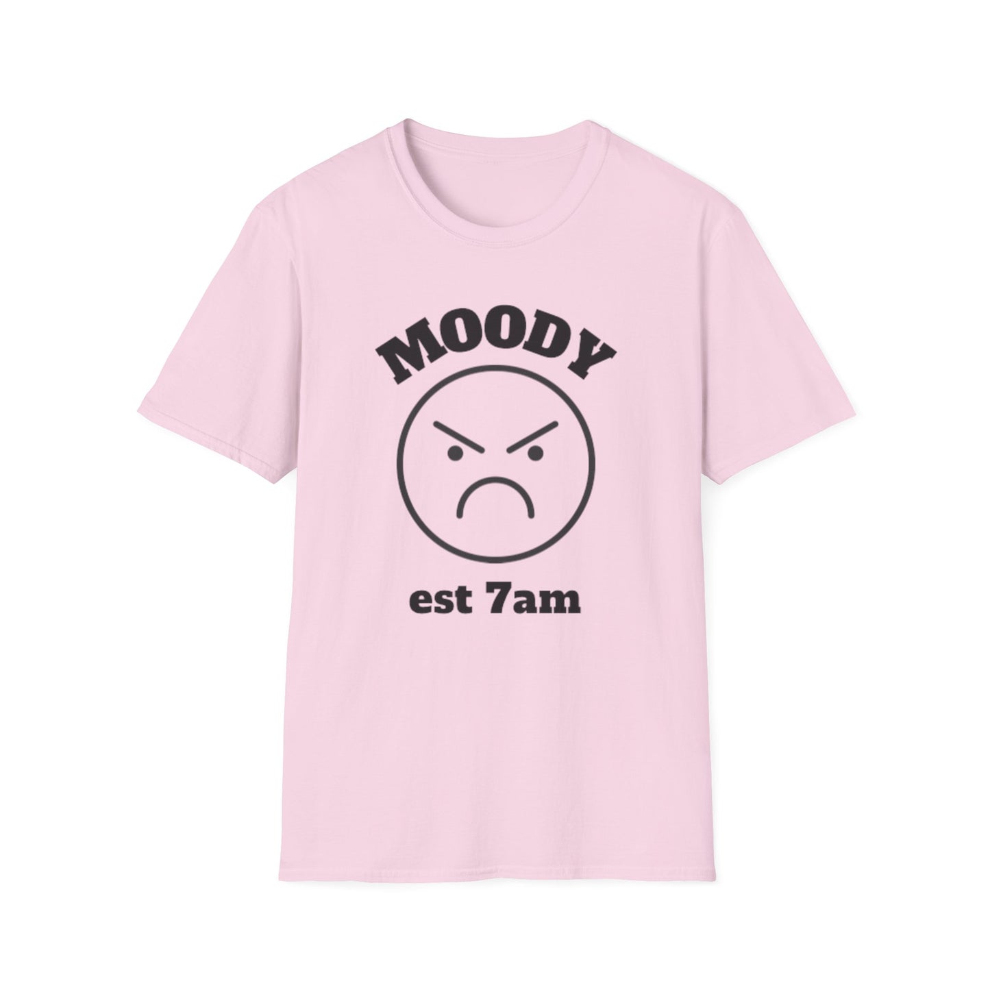 Moody Est 7AM Unisex Softstyle T-Shirt